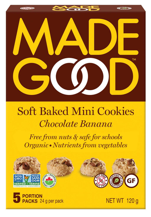 Made Good - Soft Baked Cookies,  Chocolate Banana, 5x24g