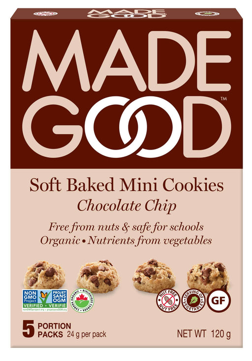 Made Good - Soft Baked Mini Cookies, Chocolate Chip 5x24g