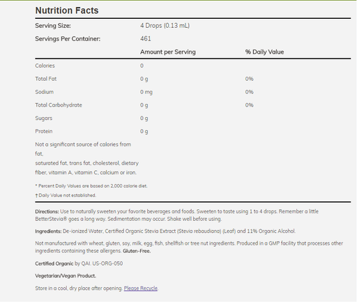 NOW - Better Stevia Extract, 60ml