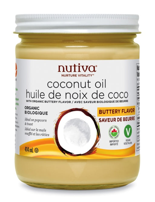 Nutiva - Coconut Oil Butter Flavour, 414ml