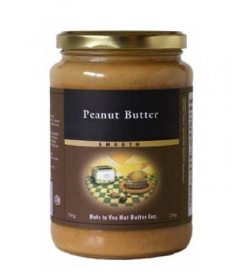Nuts to You Nut Butter Inc. Smooth Peanut Butter 750g