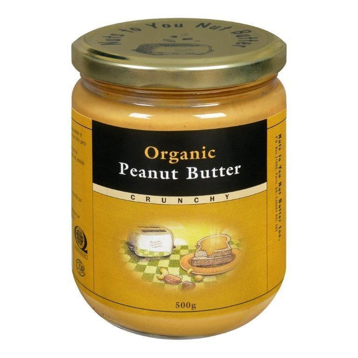 Nuts to You Nut Butter - Organic Crunchy Peanut Butter, 500g