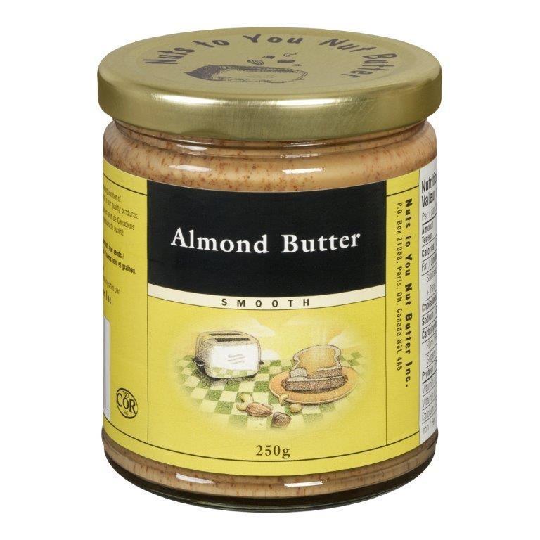 Nuts to You Nut Butter Inc Smooth Almond Butter, 250g Goodness Me!