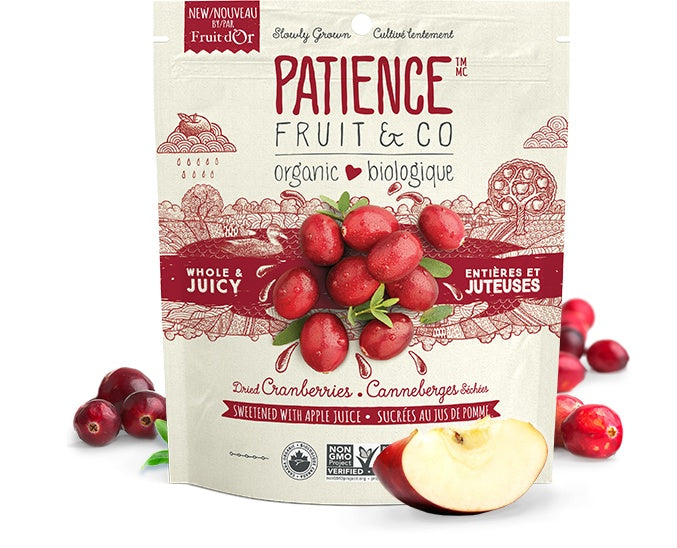 Patience Fruit & Co - Whole & Juicy Cranberries, 113g