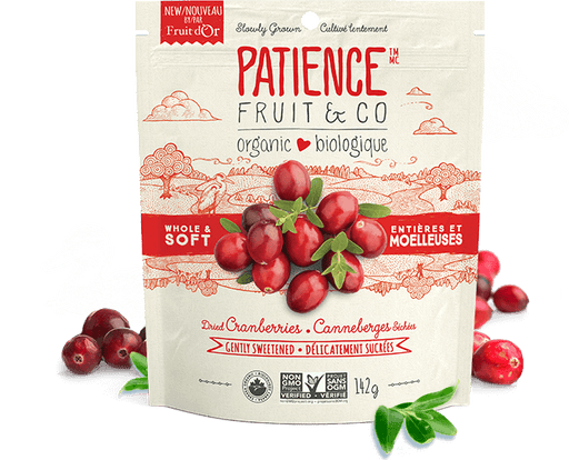 Patience Fruit & Co - Whole & Soft Cranberries, 142g