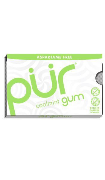 Pur Gum - Cool Mint Gum, 9 Pcs