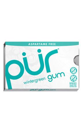 Pur Gum - Wintergreen Gum, 9 Pcs