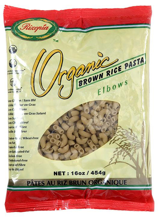Rizopia Food Products Inc. Organic Brown Rice Elbows 454g