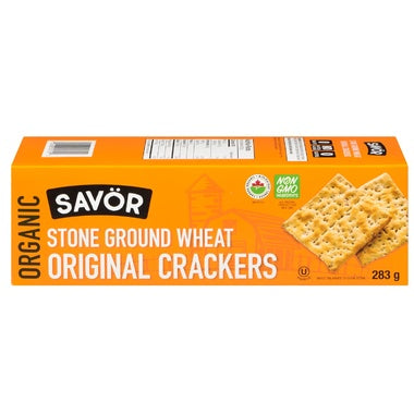 Savor - Organic Stone Ground Wheat Original Crackers, 283g