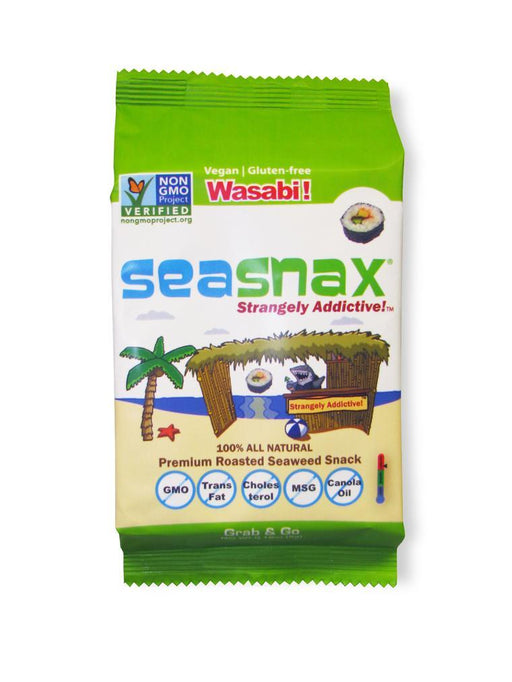 Seasnax Seaweed Snack - Wasabi 10g