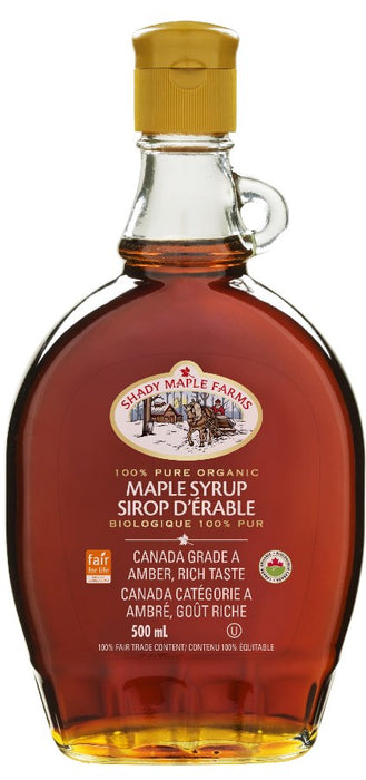 Shady Maple Farms - Organic #1 Medium Maple Syrup, 500ml
