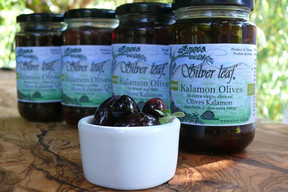Silver Leaf Organic Kalamata Pitted Olives in Olive Oil - 340g