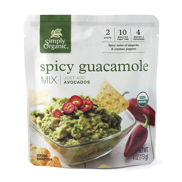 Simply Organic - Spicy Guacamole Mix Sauce, 113g