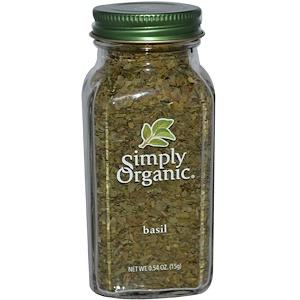 Simply Organic Sweet Basil Leaf - 15g