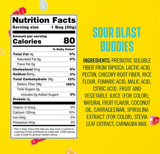 SmartSweets - Sour Blast Buddies, 50g