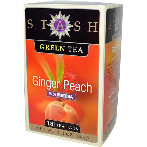 Stash - Ginger Peach Green Tea, 18 bags