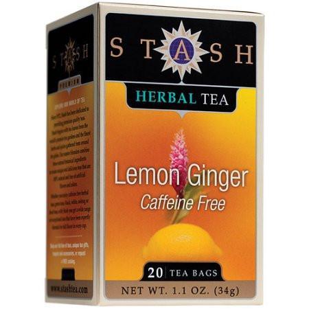 Stash - Lemon Ginger Herbal Tea, 20 Bags