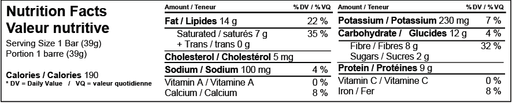 Love Good Fats - Coconut Chocolate Chip Bar, 39g