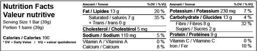 Love Good Fats - Mint Chocolate Chip Bar, 4 x 39 g