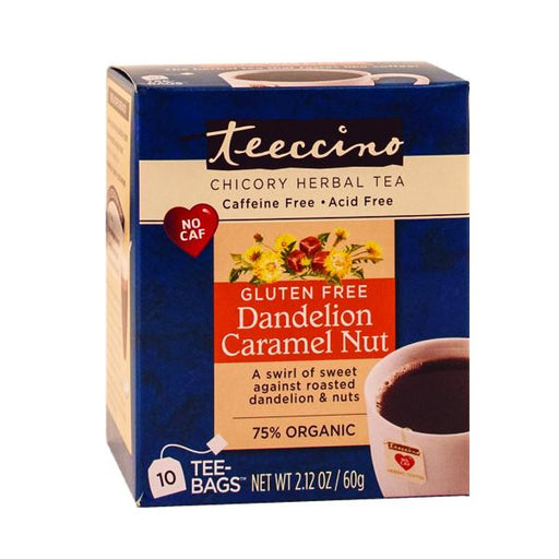 Teeccino Caffe Inc. - Caramel Nut Herbal Coffee Tee, 10 Bags