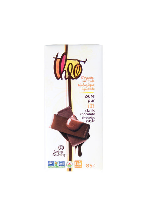 Theo - Dark Chocolate 70%, 85g