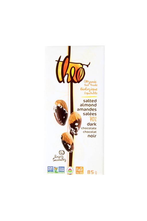 Theo - Dark Chocolate Salted Almond 70%, 85g