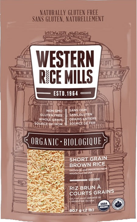 Western Rice Mills - Organic Short Grain Brown Rice, 907g