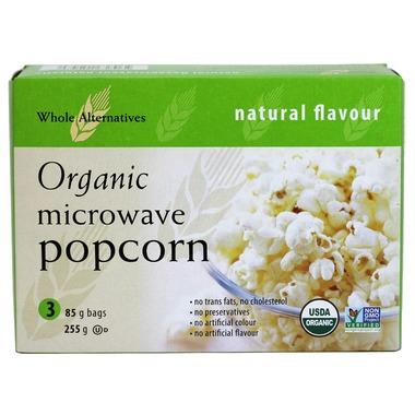 Whole Alternatives - Organic Low Fat Microwave Popcorn, 3X85g
