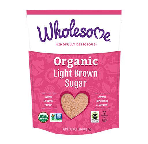 Wholesome Sweeteners - Organic Light Brown Sugar Fair Trade, 681g