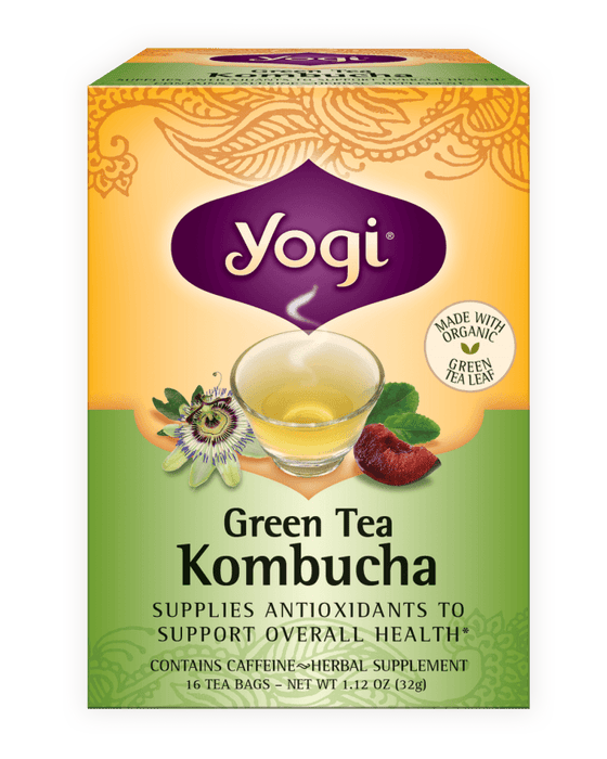 Yogi -  Green Tea With Kombucha, 16 bags