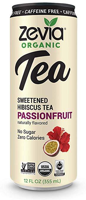 Zevia - Caffeine Free Hibiscus Passion Fruit Tea, 355ml