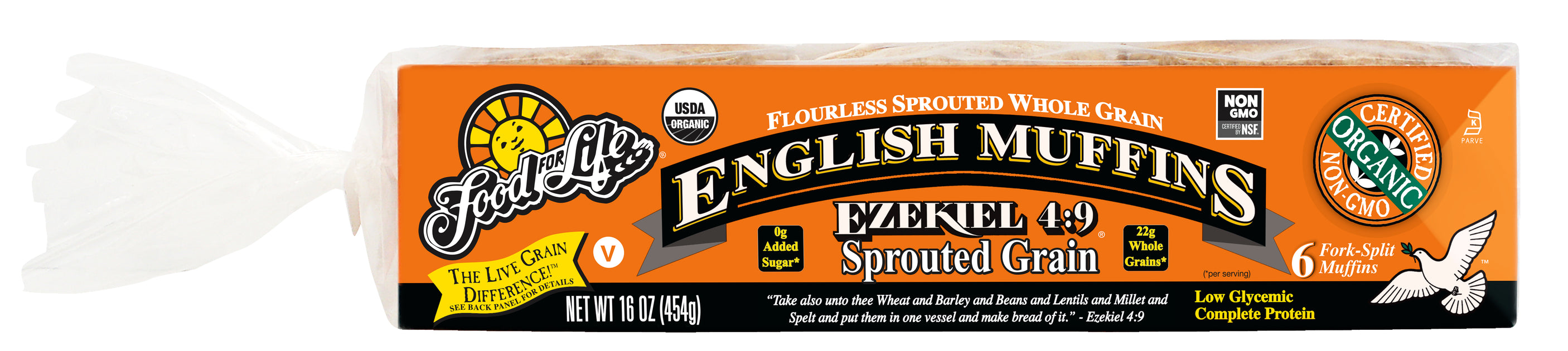 Food for Life Ezekiel 49 Sprouted Whole Grain English Muffins, 454 — Goodness Me!