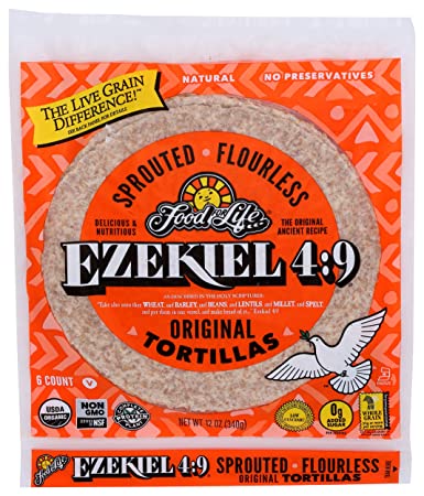 Food for Life - Ezekiel 4:9 Sprouted Whole Grain Tortillas, 340g