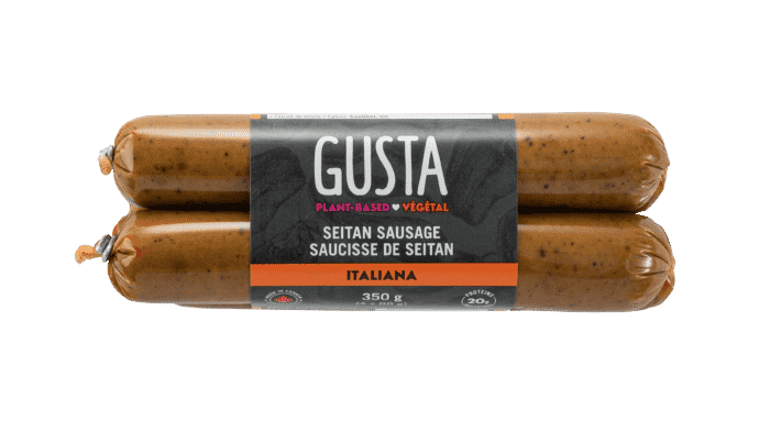 Gusta - Plant-Based Vegan Seitan Sausage - Italiana, 350g