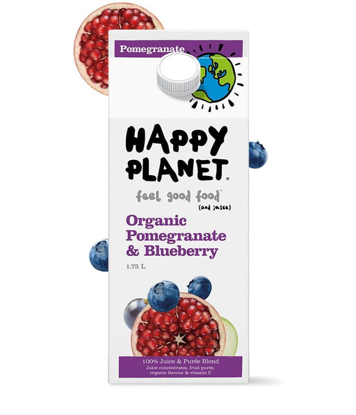Happy Planet - Organic Pomegranate Blueberry Juice, 1.75L