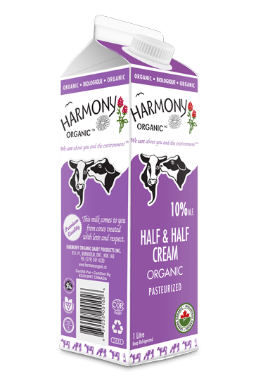 Harmony Organic - Organic 10% Half & Half Cream, 1L