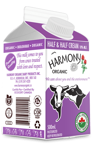 Harmony Organic - Organic 10% Half and Half Cream, 500ml