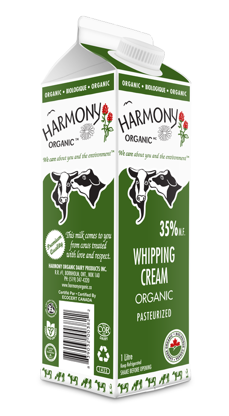 Harmony Organic - Organic 35% Whipping Cream, 1L