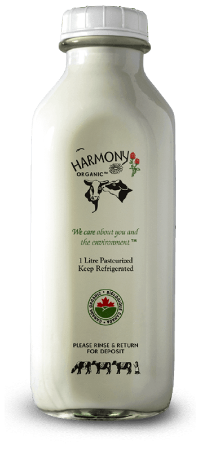 Harmony Organic - Organic Unhomogenized Whole Milk, 1L Glass Bottle