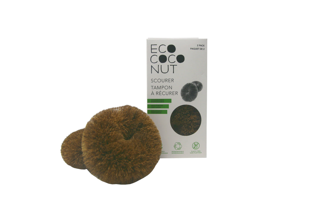 EcoCoconut - Twin Pack Scourers, 2 Pack