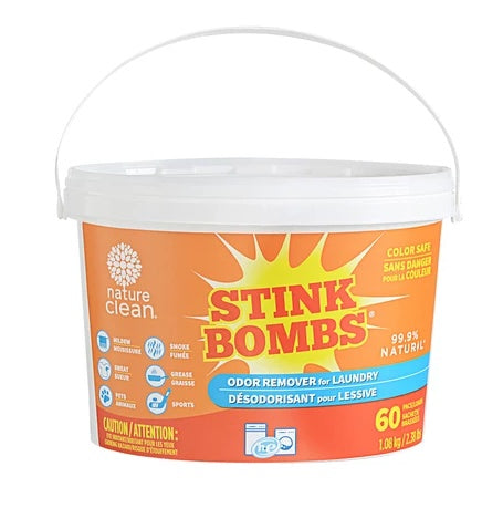 Nature Clean - Stink Bombs (fragrance-free), 60 pack
