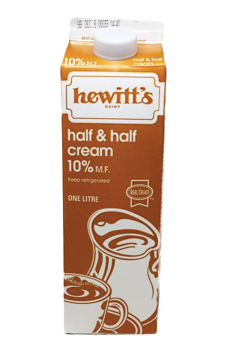 Hewitt's Dairy - 10% Half and Half Cream, 1L