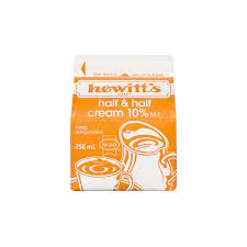 Hewitt's Dairy - 10% Half and Half Cream, 250ml