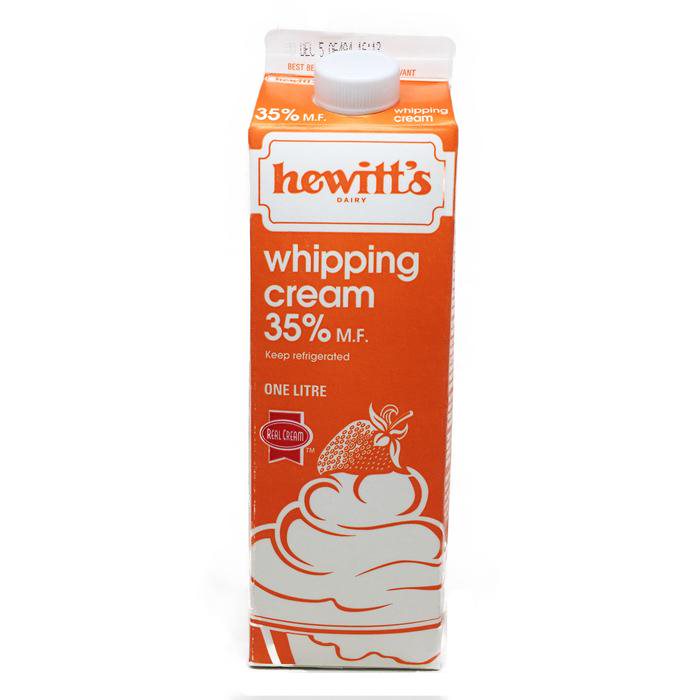 Hewitt's Dairy - 35% Whipping Cream, 1L