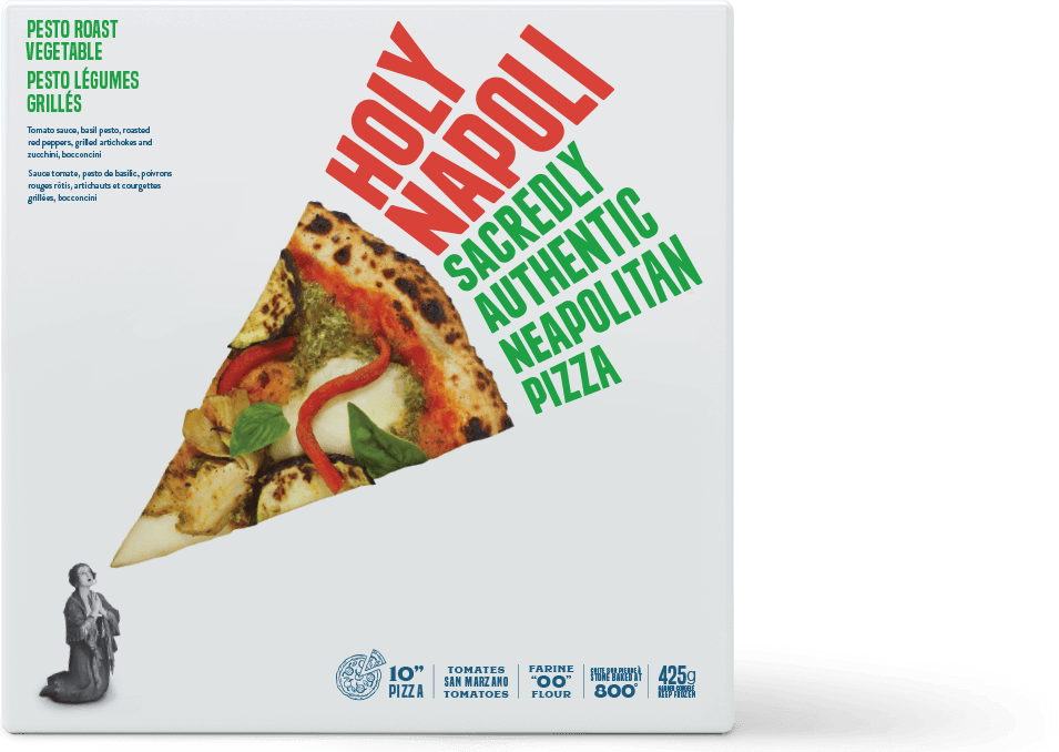 Holy Napoli - Pesto Roast Vegetable Pizza, 425g