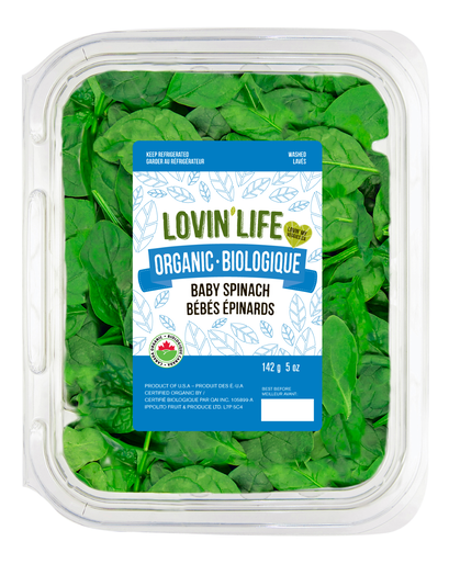 Ippolito - Lovin' Life Organic Baby Spinach, 5oz