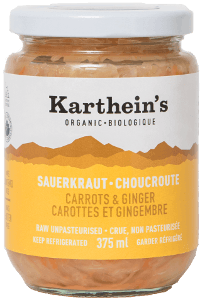 Karthein's Organic - Organic Carrots & Ginger Sauerkraut, 375ml