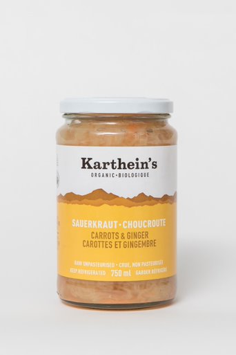 Karthein's Organic - Organic Carrots & Ginger Sauerkraut, 750ml