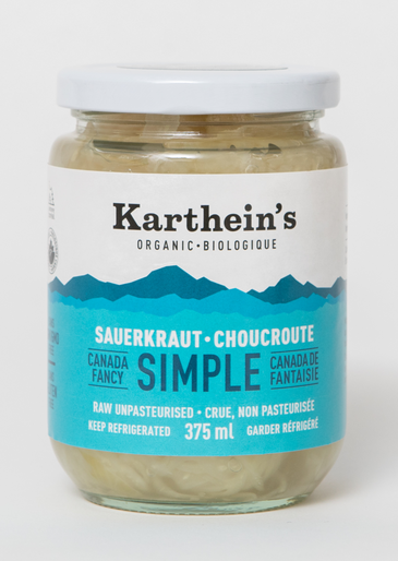 Karthein's Organic - Organic Simple Sauerkraut, 375ml