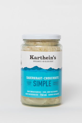 Karthein's Organic - Organic Simple Sauerkraut, 750ml